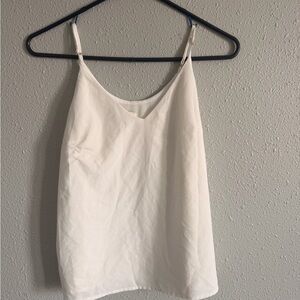 a new day White V-Neck Adjustable Strap Cami